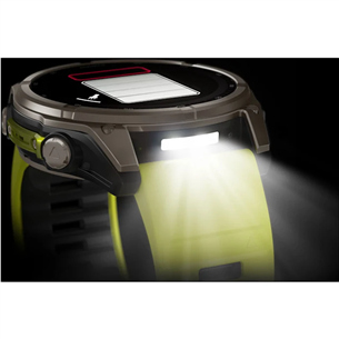 Garmin Fenix 8 Sapphire Solar, 51 mm, titano/geltonas - Išmanusis laikrodis