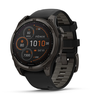 Garmin Fenix 8 Sapphire Solar, 47 мм, темно-серый - Спортивные часы