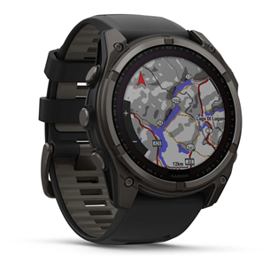 Garmin Fenix 8 Sapphire Solar, 51 мм, темно-серый - Спортивные часы