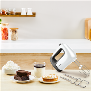 Tefal Prep'Mix+, 500 W, white/grey - Hand mixer