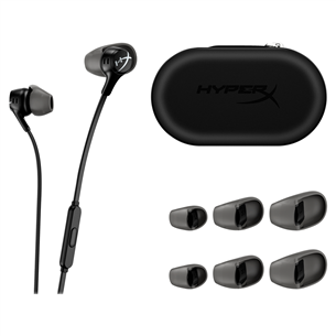 HyperX Cloud Earbuds II, juodos - Ausinės