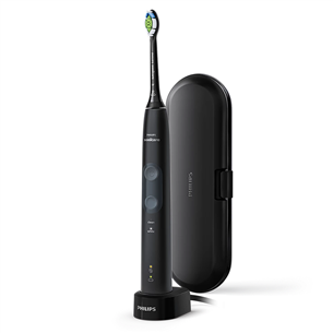 Philips Sonicare ProtectiveClean 4500, juodas - Elektrinis dantų šepetėlis HX6830/53