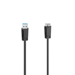 Laidas Hama Micro-USB Cable, 5 Gbit/s, 1,5 m, juodas 00200627