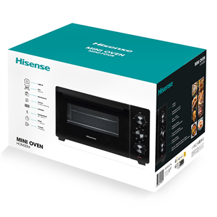 Hisense, 30 L, 1600 W, black - Mini oven