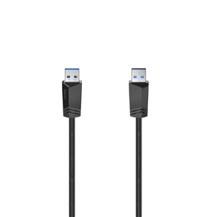 Laidas Hama USB-A cable, 5 Gbit/s, 1,5 m, juodas