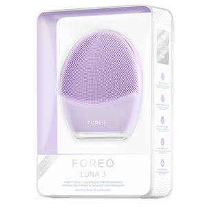 Foreo Luna 3 Sensitive, violetinis - Veido odos šepetėlis