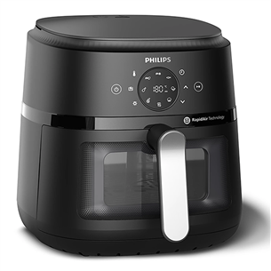 Karšto oro gruzdintuvė Philips Airfryer 2000 series, 6.2 L, 1700 W, juoda