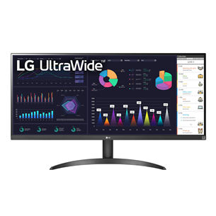 LG WQ500 UltraWide, 34'', 100 Hz, FHD, IPS, juodas - Monitorius 34WQ500-B