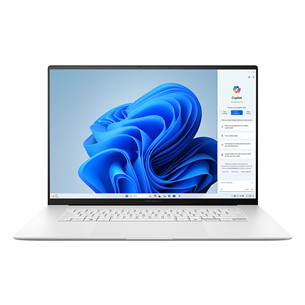 Asus Zenbook S 16 OLED, 16'', 3K, 120 Гц, OLED, Ryzen AI 9, 24 ГБ, 1 ТБ, белый - Ноутбук UM5606WA-RK217W