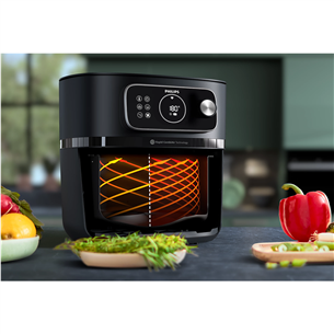 Philips Airfryer Combi XXL Connected, 8,3 L, 2200 W, juoda - Gruzdintuvė