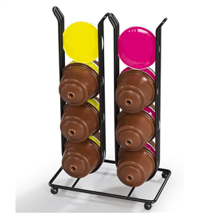 Xavax, Dolce Gusto and Nespresso Vertuo, 16 capsules, matte black - Coffee capsule stand