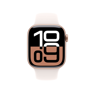 Apple Watch Series 10 GPS, 42 mm, sport band, S/M, rose gold aluminium / blush  - Išmanusis laikrodis