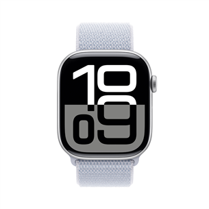 Apple Watch Series 10 GPS, 46 mm, sport loop, silver aluminium / blue cloud - Išmanusis laikrodis