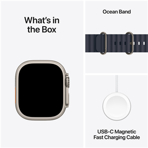 Apple Watch Ultra 2, 49 mm, Ocean Band, navy - Smartwatch