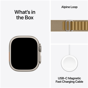 Apple Watch Ultra 2, 49 mm, Alpine Loop, Medium, tan - Išmanusis laikrodis