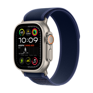 Apple Watch Ultra 2, 49 mm, Trail Loop, S/M, mėlynas - Išmanusis laikrodis MX4J3EL/A