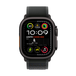 Apple Watch Ultra 2, 49 mm, Trail Loop, S/M, black titanium / black  - Išmanusis laikrodis