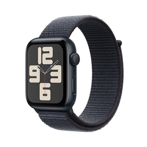 Apple Watch SE, 40 mm, GPS, sport loop, midnight aluminium / ink - Išmanusis laikrodis MXEA3ET/A