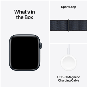 Apple Watch SE, 40 mm, GPS, sport loop, midnight aluminium / ink - Išmanusis laikrodis