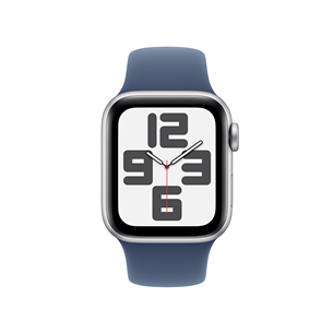 Apple Watch SE, 40 mm, GPS, sport band, S/M, silver aluminium / denim - Išmanusis laikrodis