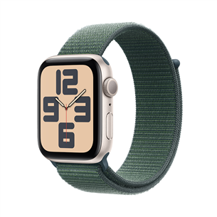 Apple Watch SE, 40 mm, GPS, sport loop, starlight aluminium / lake green - Išmanusis laikrodis MXEH3ET/A