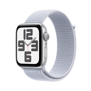 Apple Watch SE, 44 mm, GPS, sport loop, silver aluminium / blue cloud - Išmanusis laikrodis MXET3ET/A