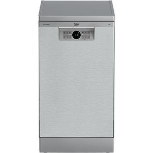 Beko, 10 pace settings, silver - Free standing dishwasher