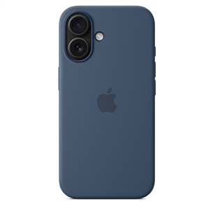 Apple Silicone Case with Magsafe, iPhone 16, denim - Dėklas