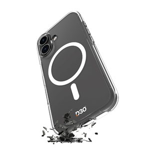 Puro Cover Impact Clear D3O® Bio for iPhone 16, прозрачный - Чехол PUIPC1661IMPCLD3OTR