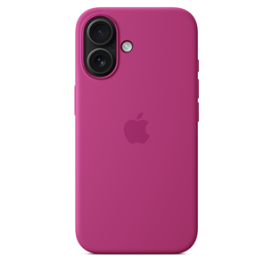 Apple Silicone Case with Magsafe, iPhone 16, fuchsia - Dėklas