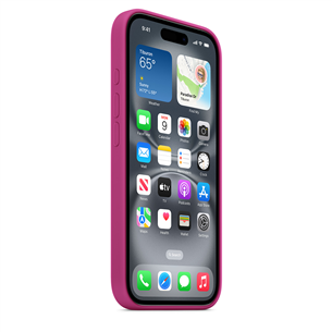 Apple Silicone Case with Magsafe, iPhone 16, fuchsia - Dėklas