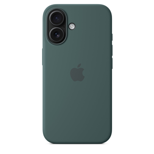 Apple Silicone Case with Magsafe, iPhone 16, lake green - Dėklas