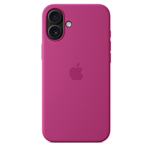 Apple Silicone Case with Magsafe, iPhone 16 Plus, fuchsia - Dėklas