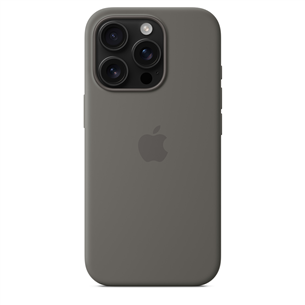 Apple Silicone Case with Magsafe, iPhone 16 Pro, stone gray - Dėklas