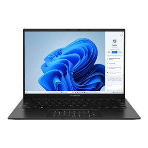 Asus Zenbook 14 OLED, 14'', OLED, Ryzen 7, 16 GB, 1 TB, juodas - Nešiojamas kompiuteris UM3406HA-QD036W