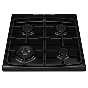 Hansa, 65 L, width 50 cm, matte black - Gas cooker with electric oven