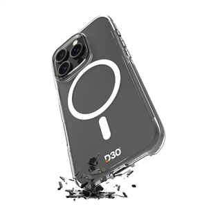 Puro Cover Impact Clear D3O® Bio for iPhone 16 Pro, skaidrus - Dėklas PUIPC16P61IMPCLD3OTR