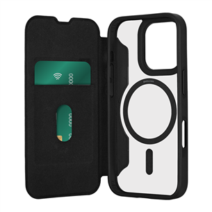 Puro BOOK MAG Booklet Case for iPhone 16 Pro Max, juodas - Dėklas