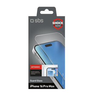 SBS Glass screen protector for iPhone 16 Pro Max - Ekrano apsauga