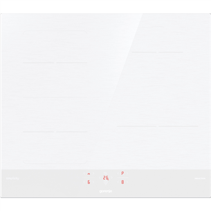 Gorenje, width 59,5 cm, frameless, white - Built-in induction hob GI6421SYW