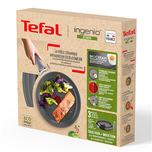 Tefal Ingenio Renew, 3 dalių, 24/28 cm - Keptuvių rinkinys + rankena