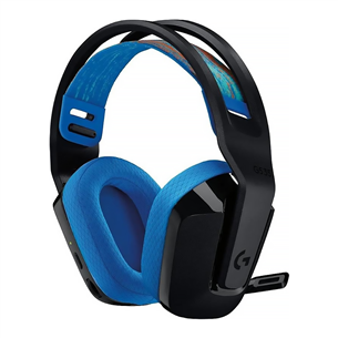 Logitech G535 LIGHTSPEED Wireless Gaming Headset, juoda/mėlyna - Belaidės ausinės