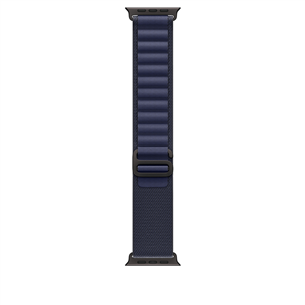 Dirželis Apple Watch Alpine Loop, 49 mm, Large, black titanium, navy MYPY3ZM/A