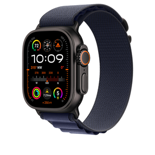 Dirželis Apple Watch Alpine Loop, 49 mm, Large, black titanium, navy