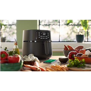 Philips Airfryer 5000 Series XXL Connected, 7,2 л, 2000 Вт, черный - Аэрогриль + 2 дополнительных аксессуара