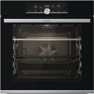 Gorenje, 77 L, katalitinis valymas, juoda - Orkaitė BOSX6747A01BG