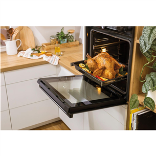 Gorenje, 77 L, catalytic cleaning, black - Built-in oven