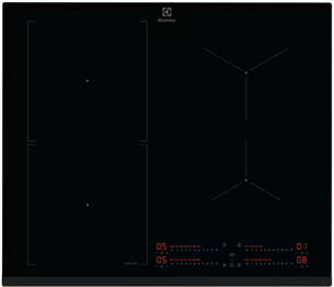 Electrolux KIS62453I, ширина 59 см, без рамы, черный - Интегрируемая индукционная варочная панель KIS62453I