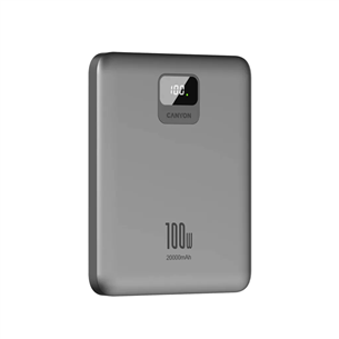 Canyon PB-2008, 100 W, 20000 mAh, dark gray - Power bank