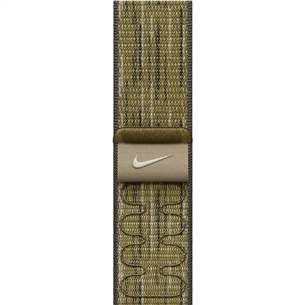 Apple Nike Sport Loop, 42 мм, зеленый/серый - Ремешок для часов MXTY3ZM/A